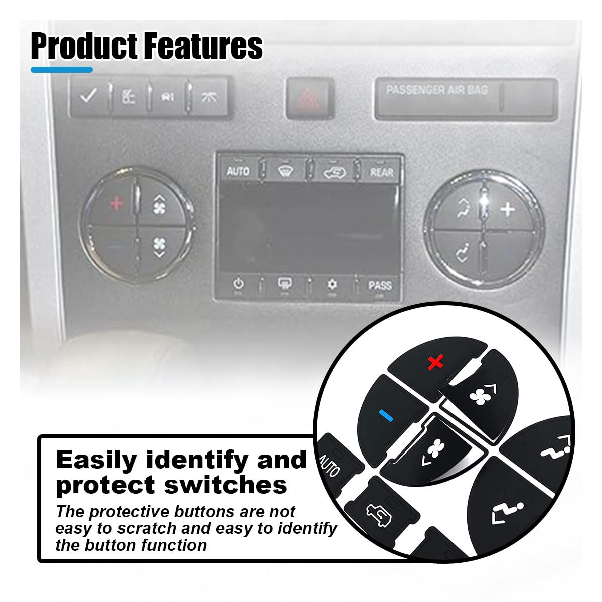 Button Dash Fix Snapklik.com : AC Dash Button Repair Kit, AC Dash Switch Label ...