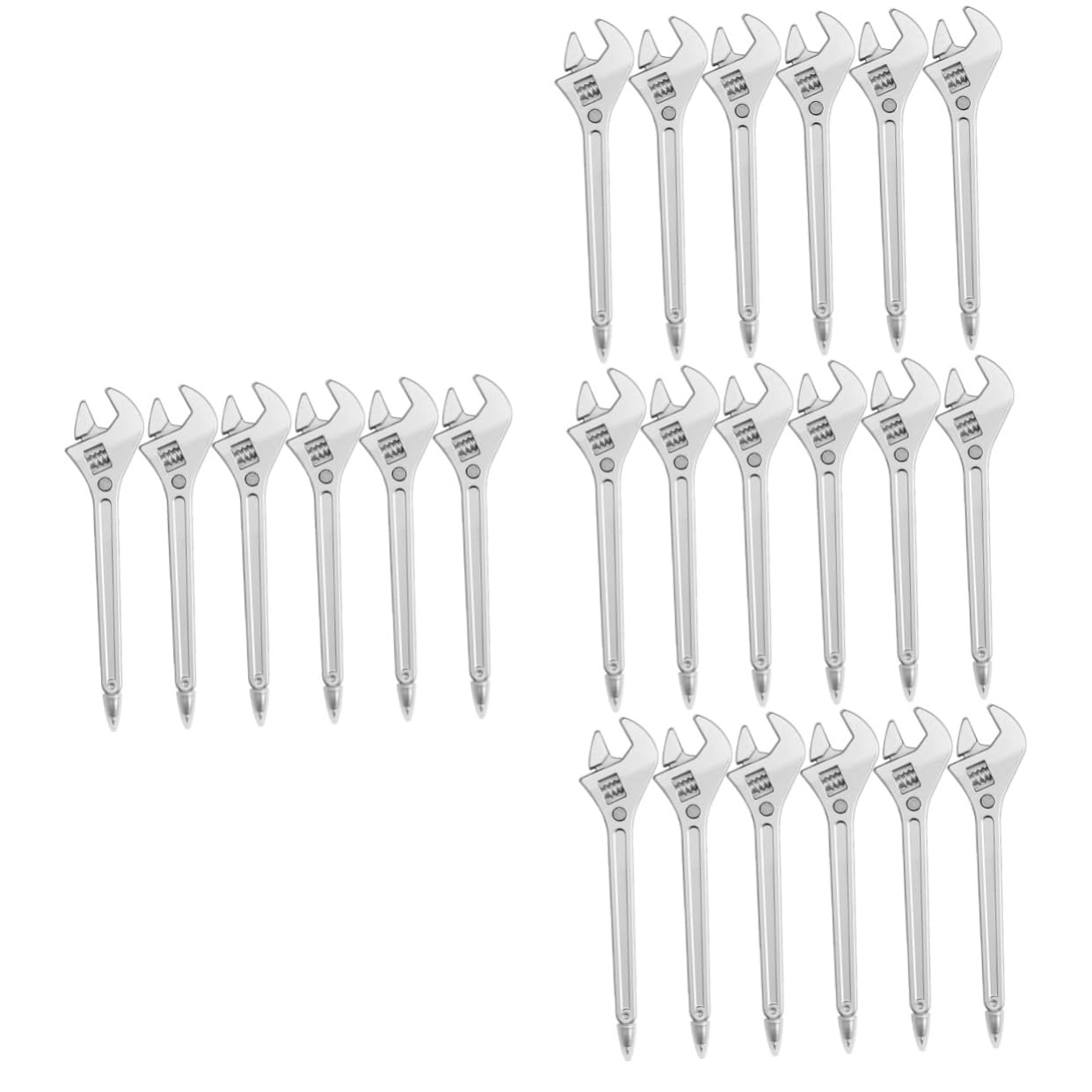 HOMSFOU 4 Set Penna A Sfera Con Chiave Inglese Meccanico Penne A Sfera Penne Carine Colorato Flair Colore Studenti in Classe Divertente Materiale Scolastico Carino Pp Argento 6 Pezzi * 4
