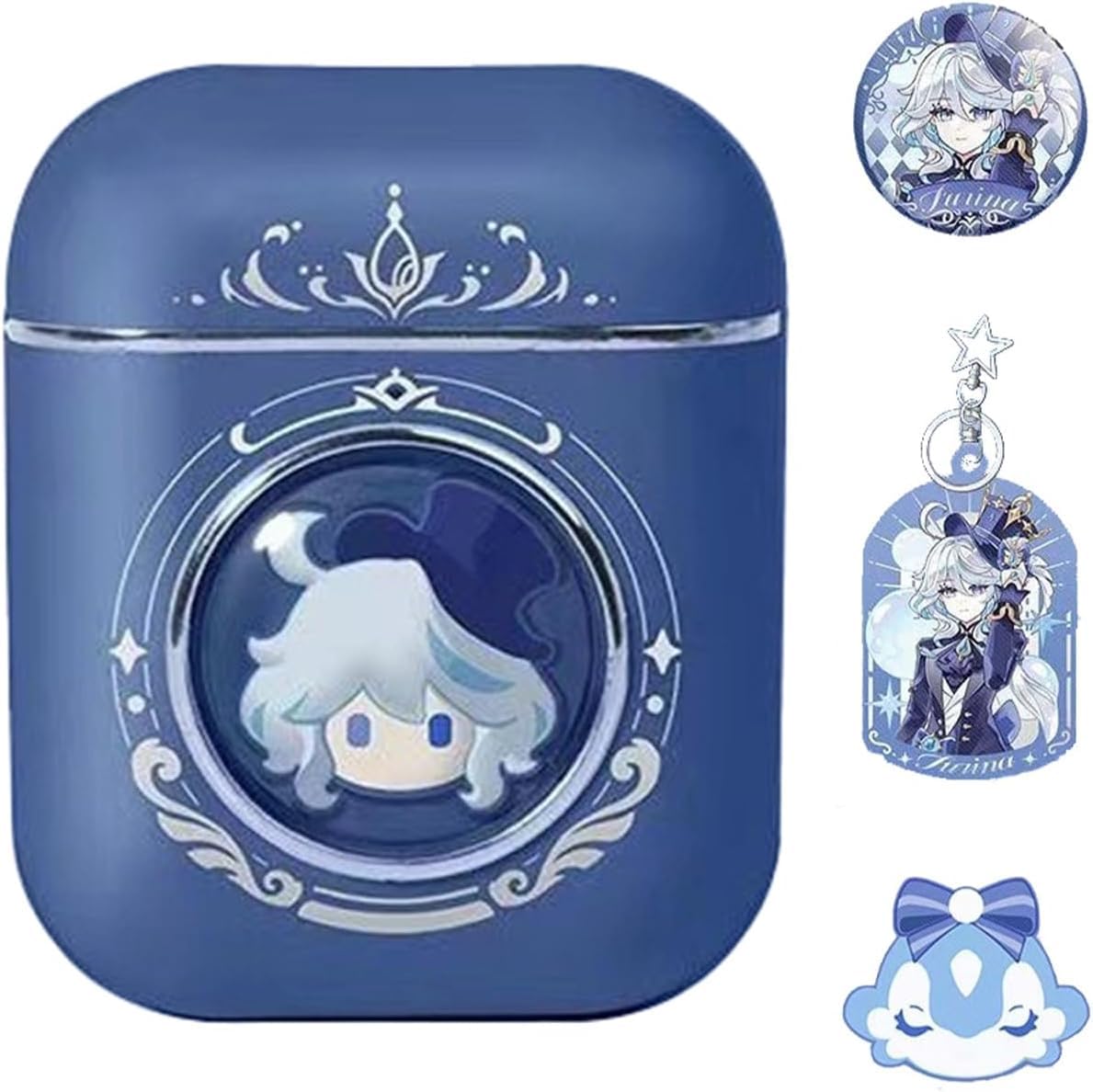 1 PC Genshin Impact peryferyjny zestaw słuchawkowy Bluetooth w stylu anime bezprzewodowy zestaw słuchawkowy głosowy (Furina)