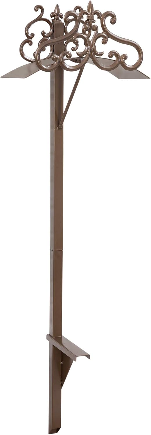 Liberty Garden 649-KD Hyde Park Decorative Metal Garden Hose Stand, Holds 125-Feet of 5/8-Inch Hose, 41-Inch height - Bronze