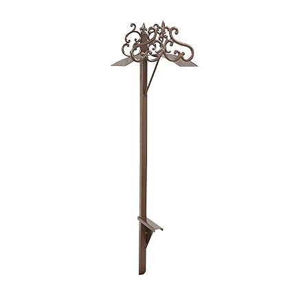 Liberty Garden Products 649-KD Hyde Park Decorative Metal Garden Hose Stand, Holds 125-Feet of 5/8-Inch Hose - Bronze