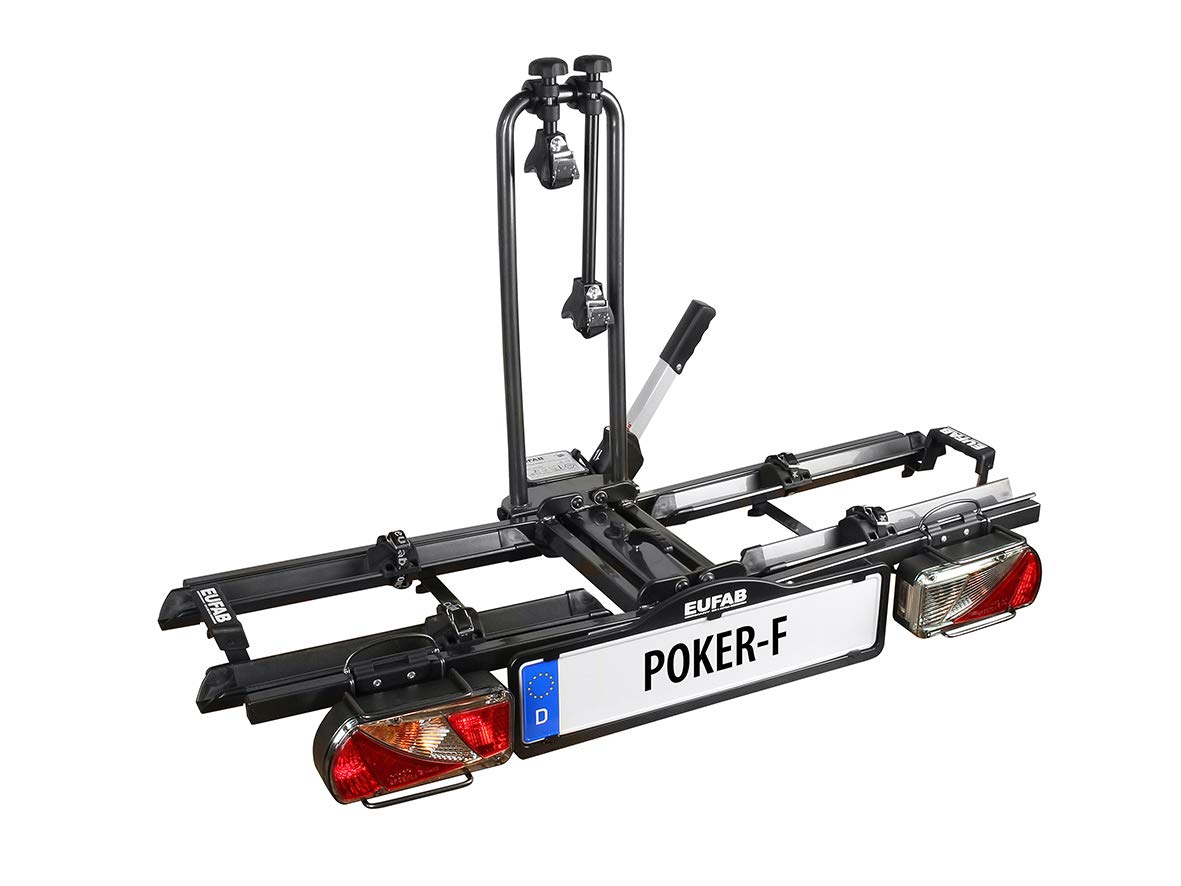 EUFAB12010LAS Raven Fold Down Tow Bar Bicycle Carrier for 2 Bicycles