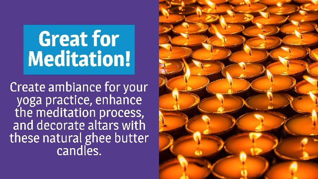 Amazon.com: Mudra Crafts 100 Tibetan Tealight Vanaspati Ghee