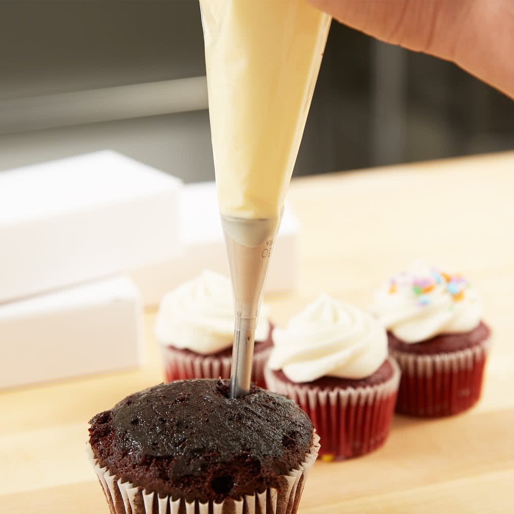 Punta de metal Bismark de 230 2 7/8 pulgadas, ideal para rellenar donas, cupcakes, elclairs y otros pasteles 7