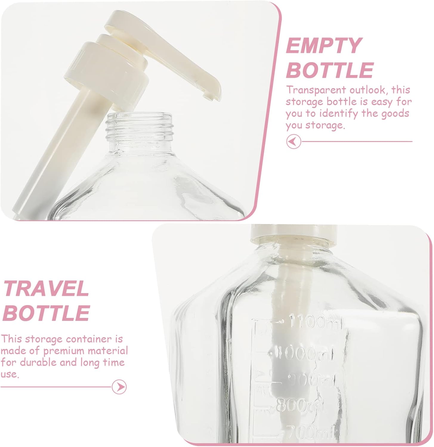 VOSAREA Transparent Squeeze Honey Bottle Hand-Press Sugar Syrup Dispenser for Kitchen Use Capacity for Shops and Home Beverage Storage