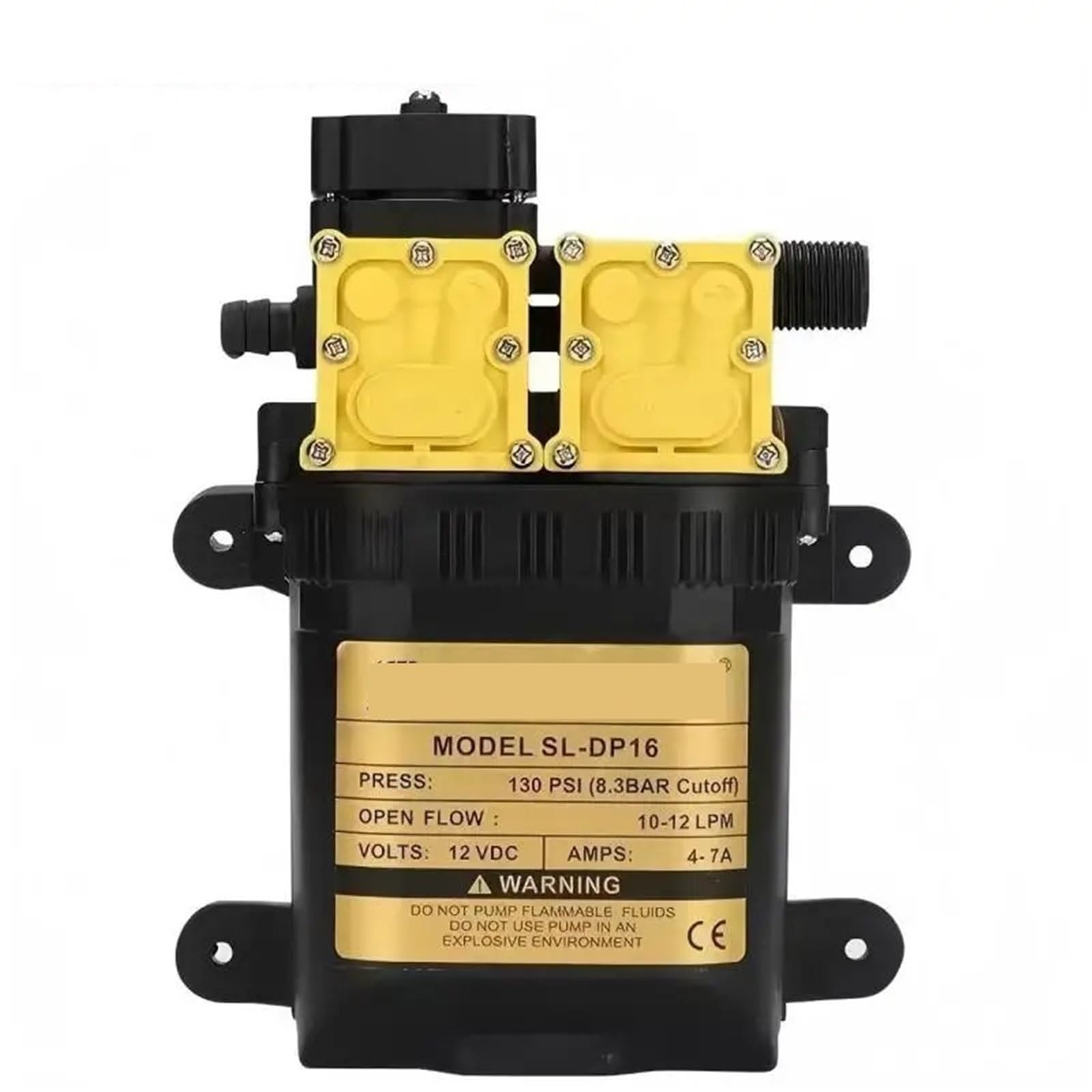 Zxzzas One Color Diaphragm Pump, High Pressure Agricultural Electric Water Pump Water Sprayer Pumps Intelligent Dual Pump