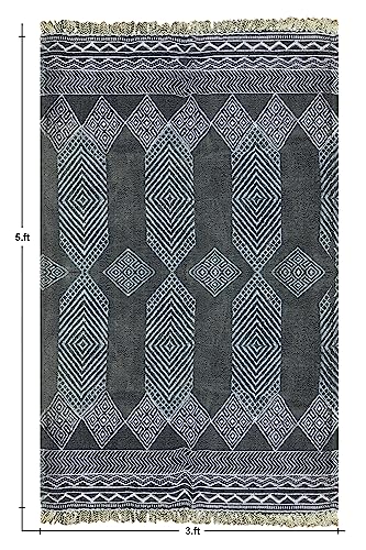Tapis en coton imprimé main lavable pour protéger les sols de cuisine