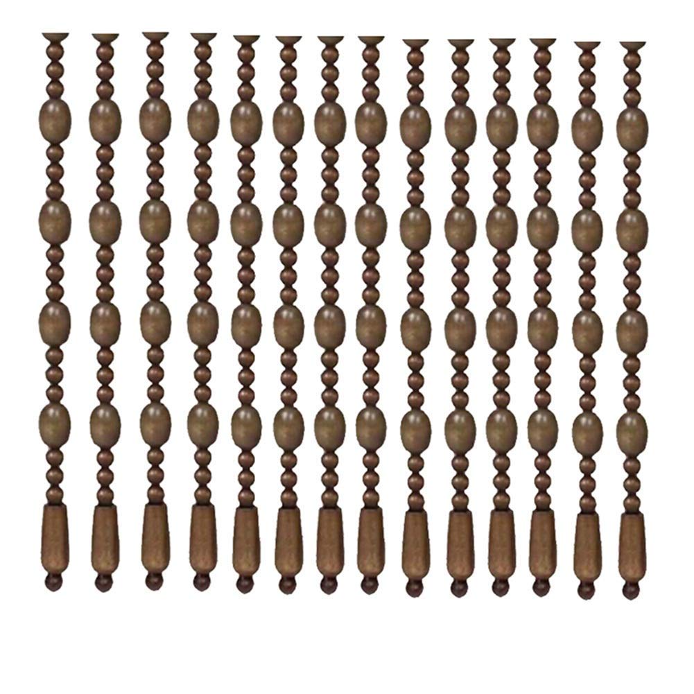 Rideau de perles en bois naturel pour séparer une pièce sans porte