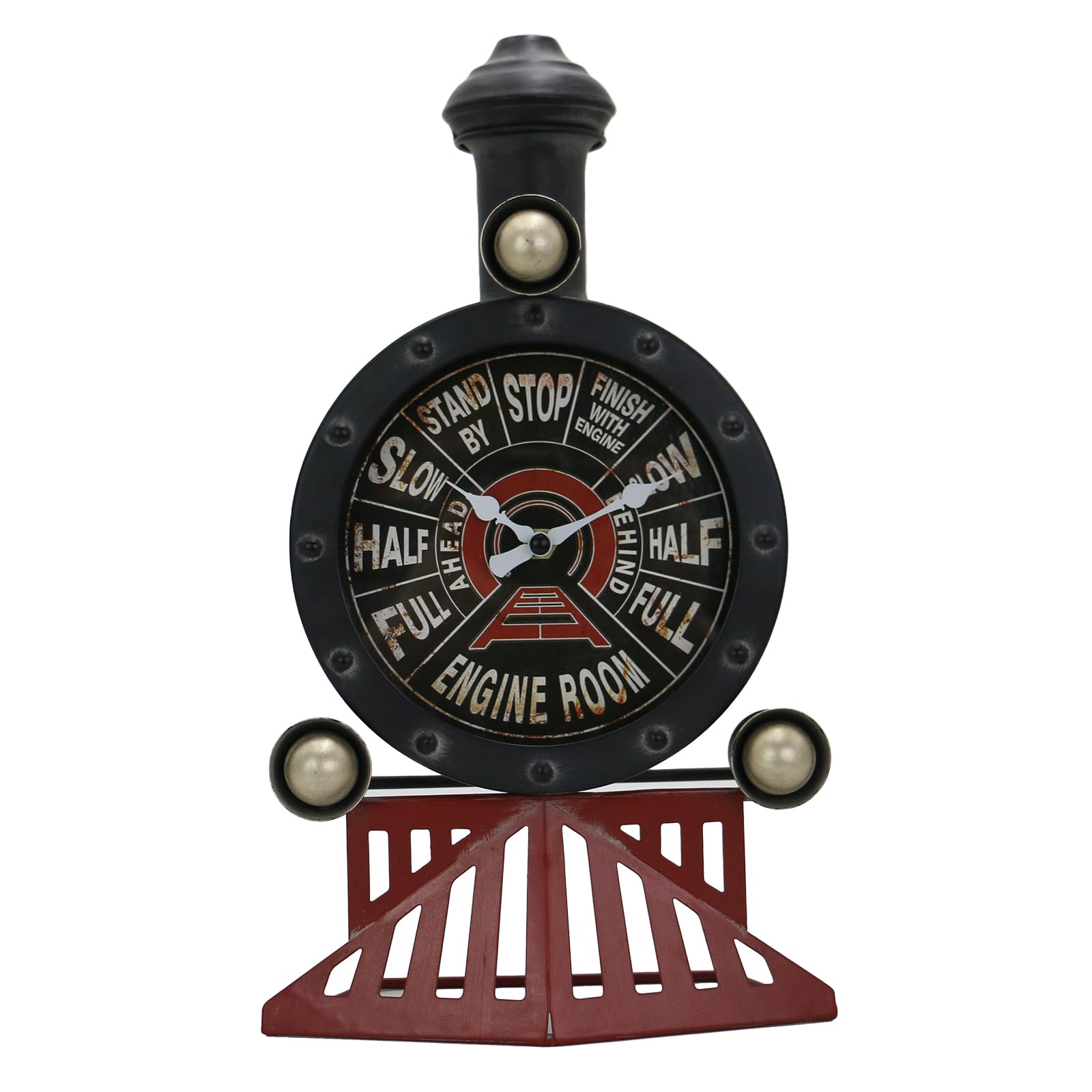 Horloge murale train moteur vapeur steampunk vintage industrielle pour salon