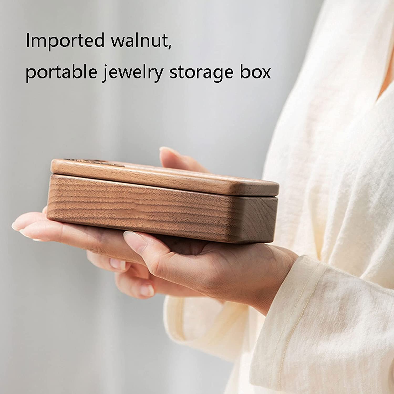 Przechowywanie Biżuterii Małe Pudełko Z Biżuterią Naszyjnik Przechowywanie Pierścionków Drewniana Rzeźba Organizator Biżuterii Case Travel Organizer Biżuterii Box Dla Kobiet Pudełko na Biżuterię