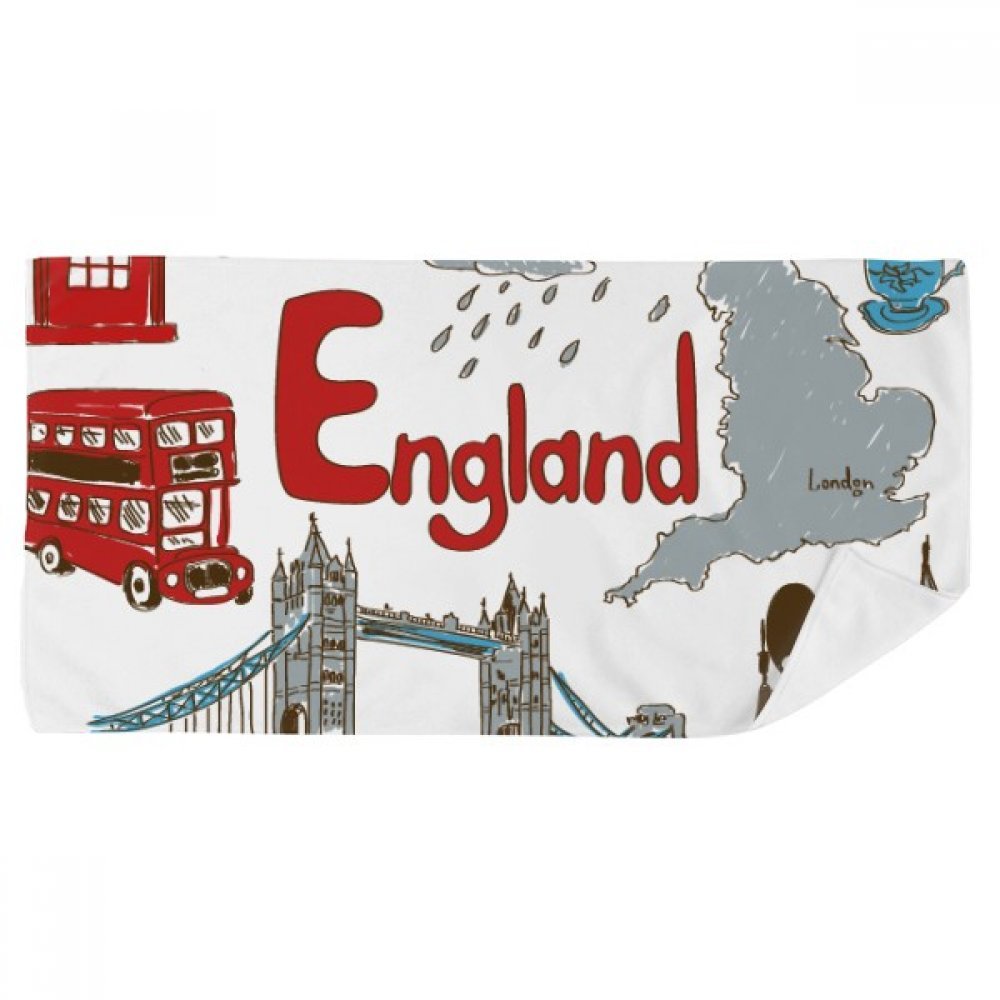 Serviette de bain douce et absorbante drapeau Angleterre