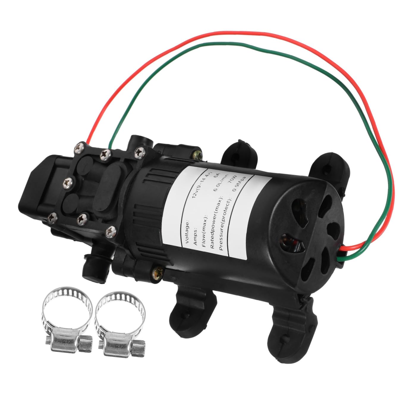 Bomba de Diafragma 12v 70w 6l/ de Alta Presión para Agua