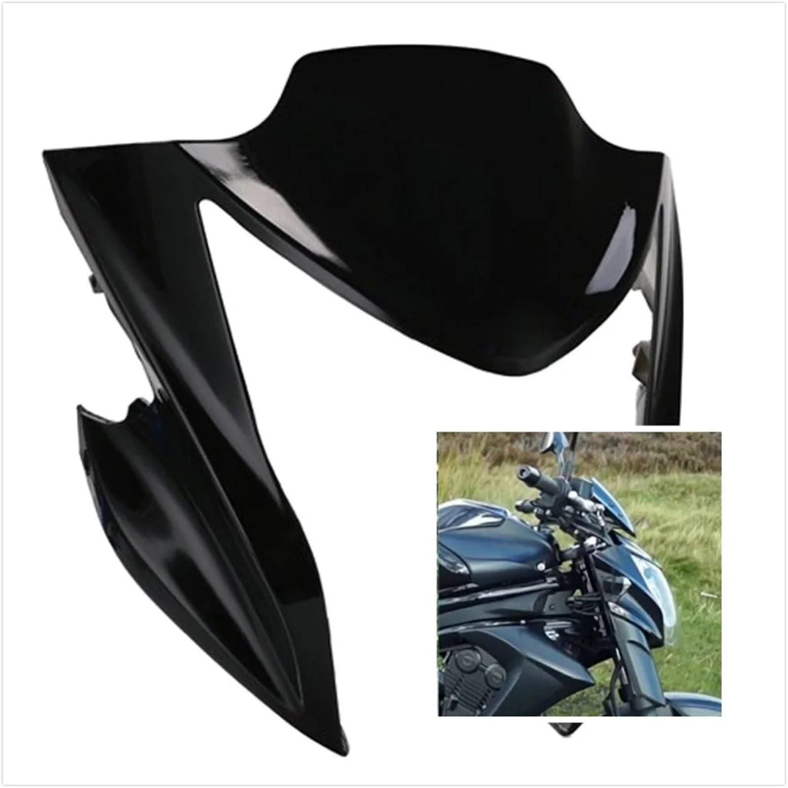 Cache Phare Avant Pour Kawasaki ER-6N 2012-2016 – Protecteur Carénage Moto Vert/Noir Stylé