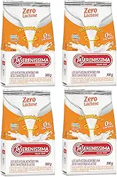 Combo 4 Un Leite em pó Zero Lactose integral instantâneo La Sereníssima 300g
