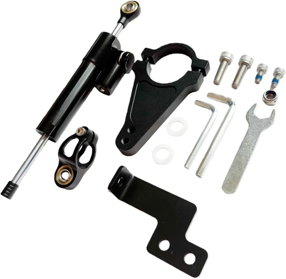 Electric Scooter Steering Damper, high-Speed Dual-Drive Electric Scooter Auxiliary Steering Bracket, Suitable for V7/Teewing X5/BOYUEDA/Yume/TIFGALOP Scooter Front Assist kit