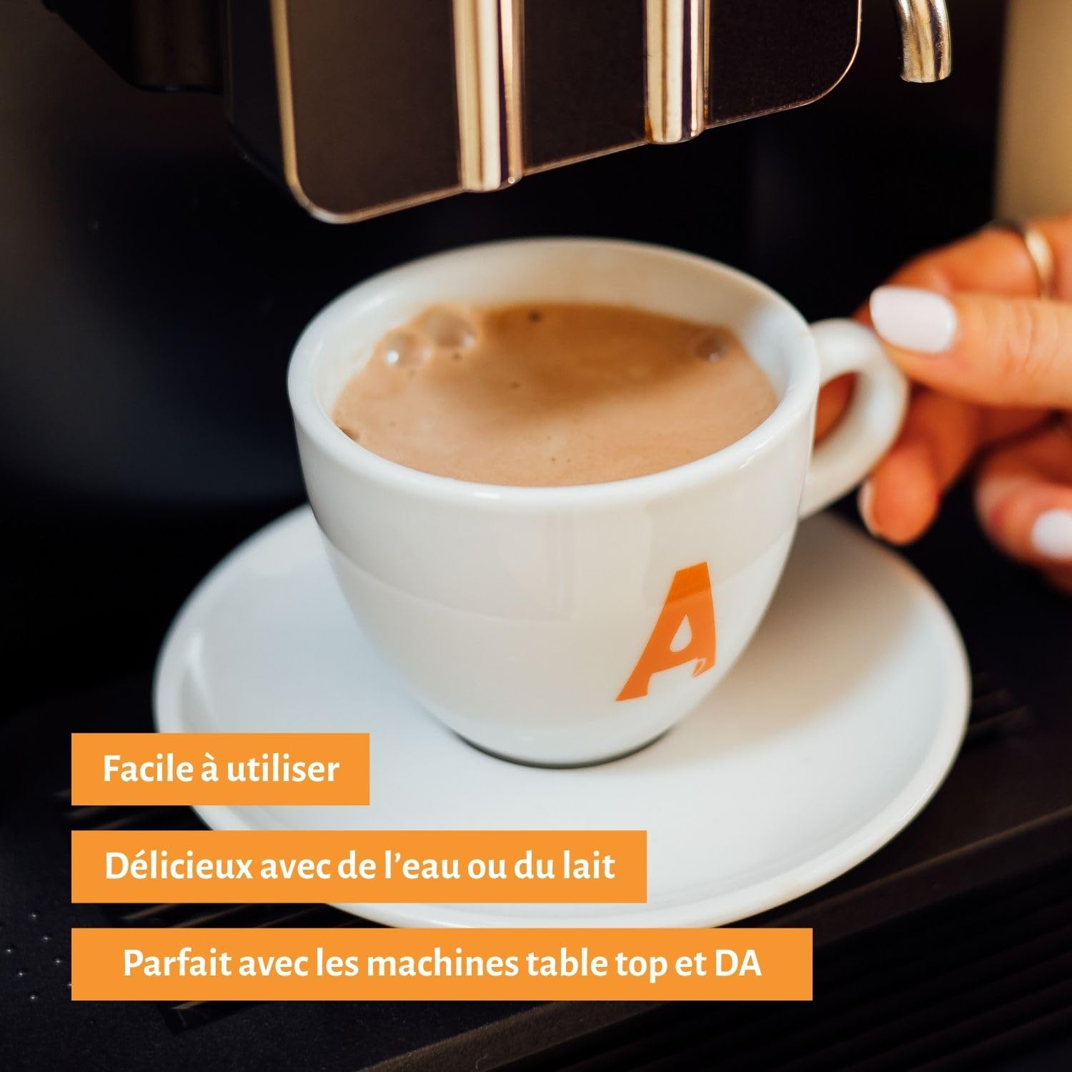 Fountain - Cacao en poudre - Compatible avec toutes les machines tables top et les distributeurs automatiques, à mélanger avec de lʼeau ou dulait - 1 KG
