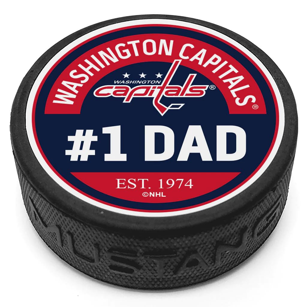 Sports Decor Washington Capitals #1 Dad Textured Puck