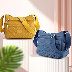 ★EMIS★NYLON CROSSED BODY BAG NYLON CROSSED BODY BAG-BLUE - EMIS