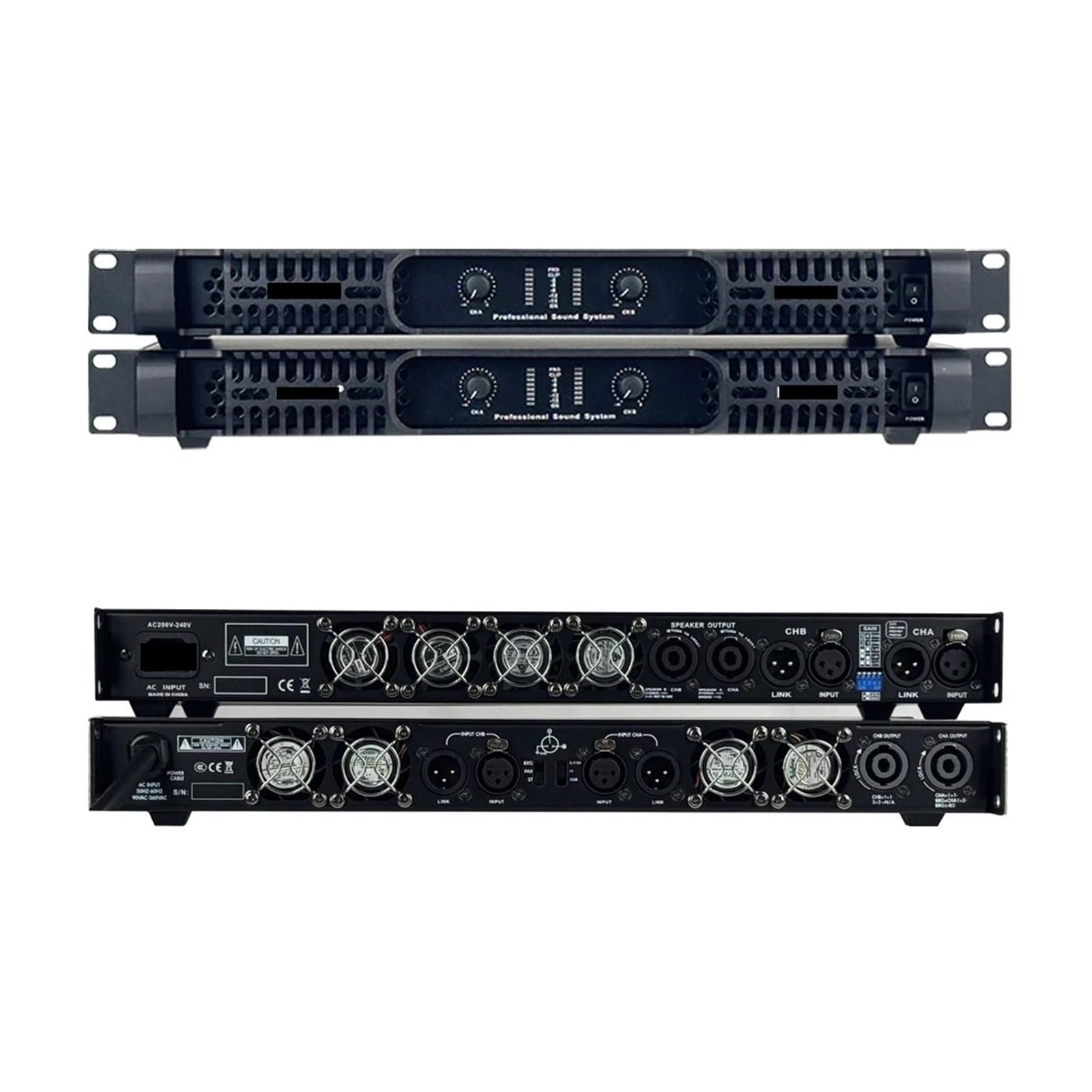 DJ Controller, 8OHM Professioneller digitaler verstärker DJ-Subwoofer-Vorverstärker Bühnen-Performance-Lautsprecher-Leistungsverstärker
