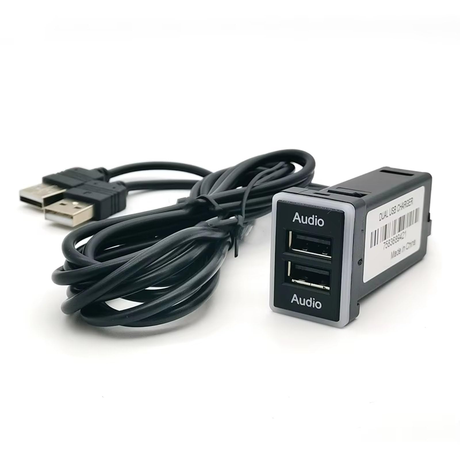 Consola USB AUX Compatible Con Toyota Para Camry Para Prius Coche Audio Dual U-disk Flash Socket Adaptador Puerto Reproducción Música Puerto USB