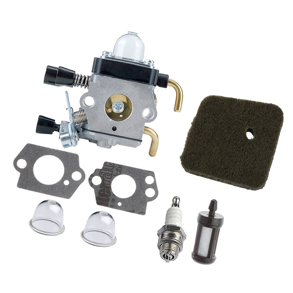 Kit Carburatore E Filtro Aria Per Rasaerba E Decespugliatore - Compatibile Con KM85, HS75, FS74, FS76, HT75