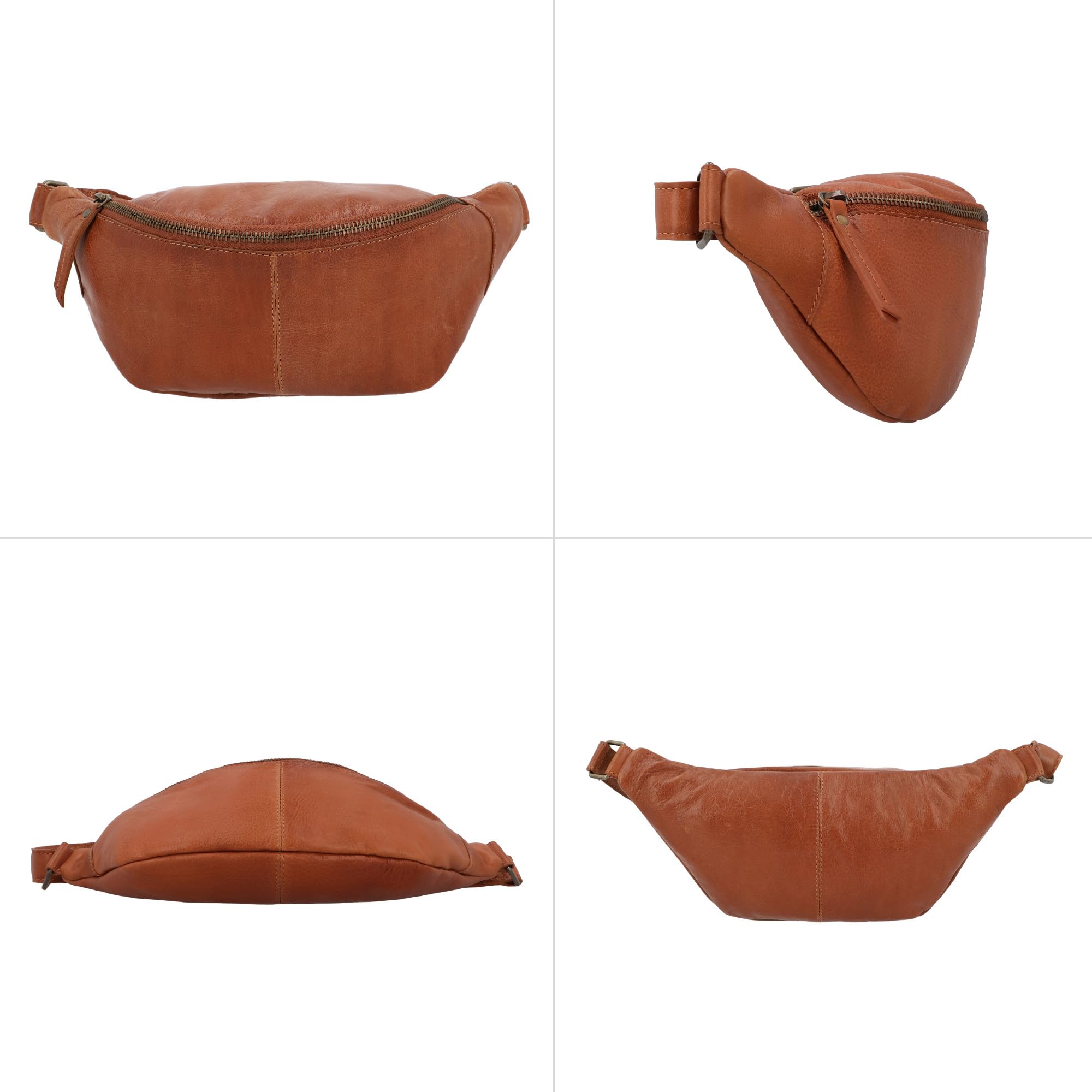 Gusti Leder Marsupio Cillian – Marsupio Vintage In Pelle Da Donna E Da Uomo, Versatile Borsa A Tracolla In Pelle Di Vacchetta Per L'Uso Quotidiano, I Viaggi E I Festival