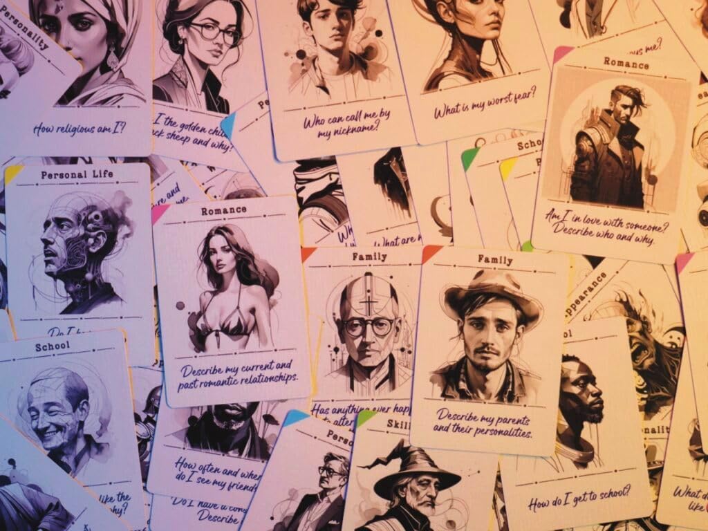 Character Development Deck - Storytelling Cards - Gift for Writers