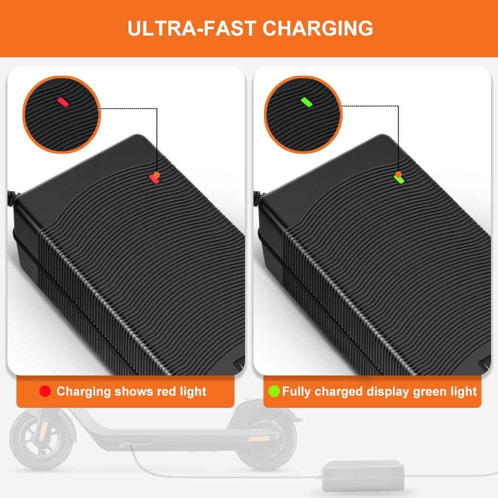 Cargador Patinete Eléctrico 54.6V 2A Universal Baterías Litio 6 Conectores 48V Adaptador Xiaomi M365