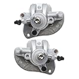 Vkinman 3B4-2580V-11-00 2Pcs Brake Caliper Rear Left & Right Side with Pads Replacement for Yamaha ATV Grizzly 550 YFM550 2009-2014 Grizzly 700 YFM700 2007-2020