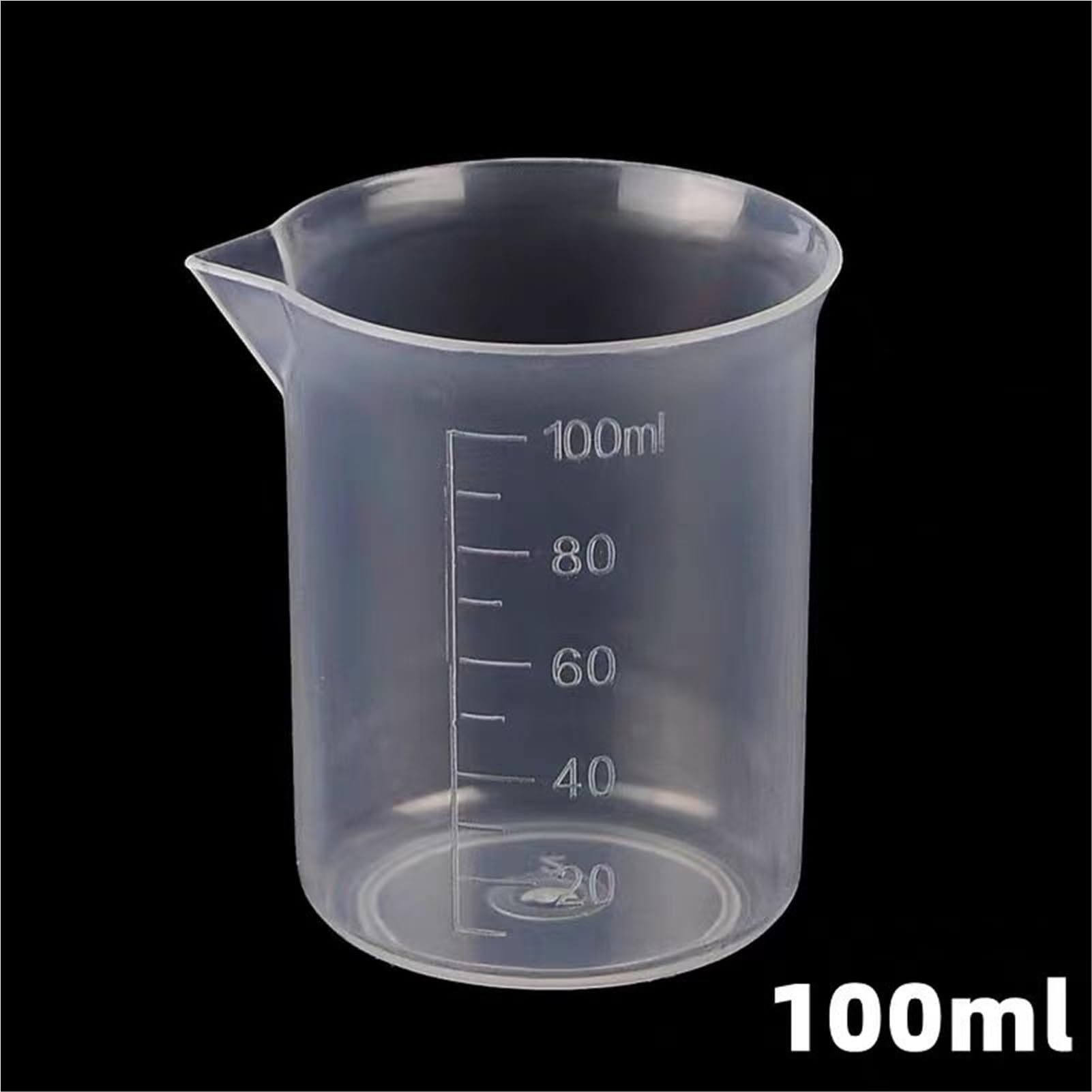 25 ml do 1000 ml przezroczysty plastikowy kubek do pomiaru płynów do laboratoryjnych przyrządów pomiarowych kuchni (250 ml, 3 szt.)