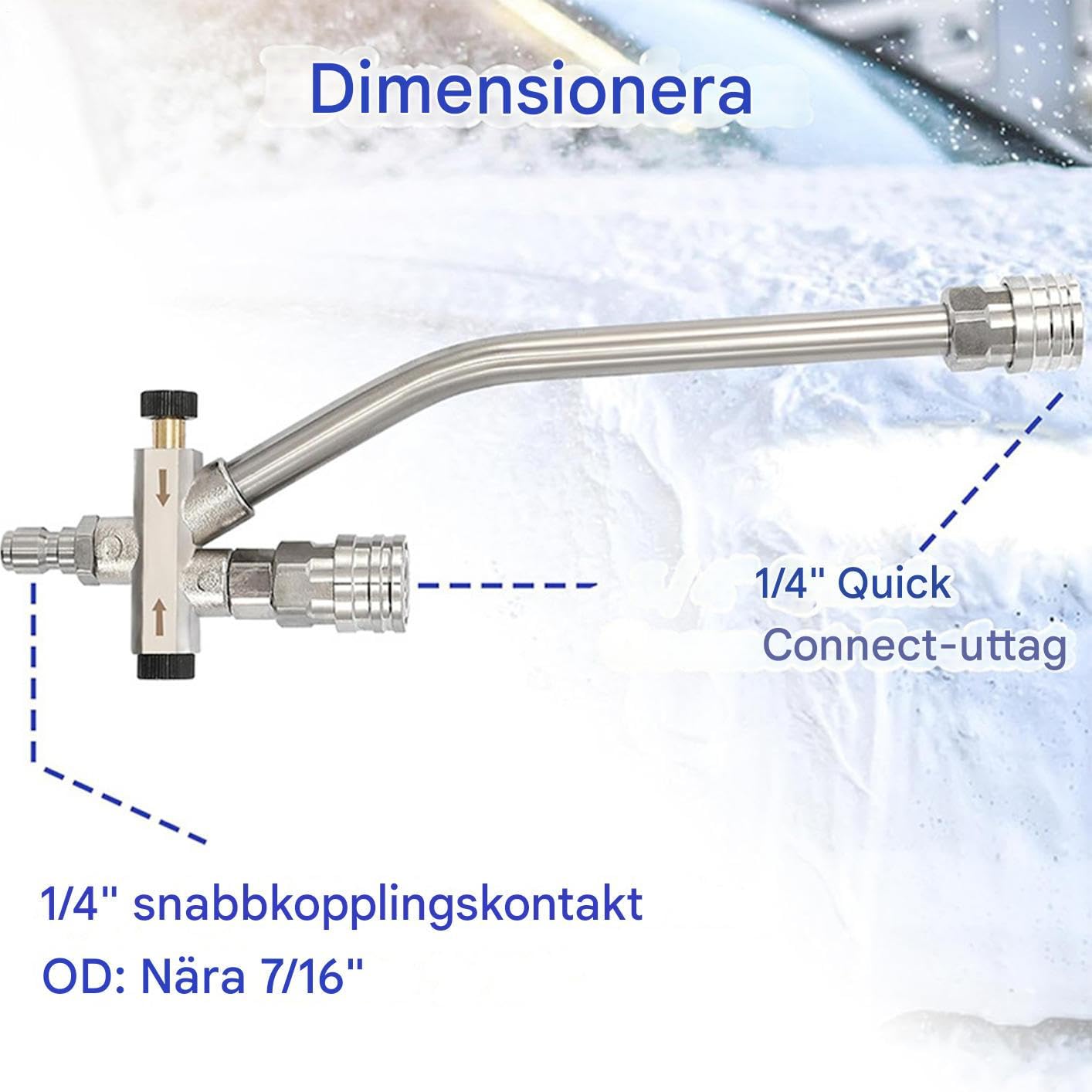 Cañón De Espuma Para Lavado Coches Conector Rápido Lavado Y Detallado | Pulverizador Espuma Para Lavado Coches Para Jardín, Terraza, Casa, , Patio, Granja