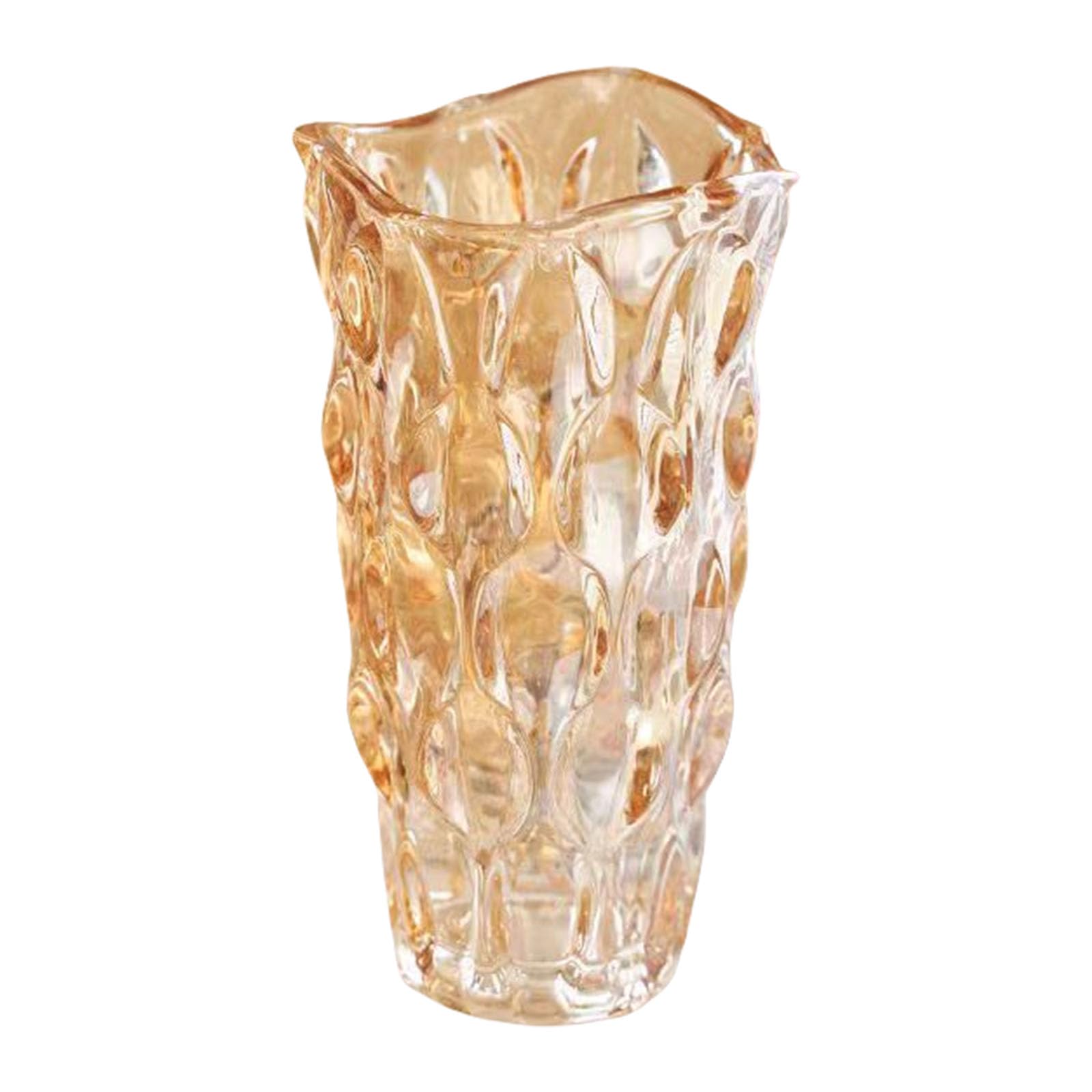 Vases en verre transparent pour decoration de table et de bureau