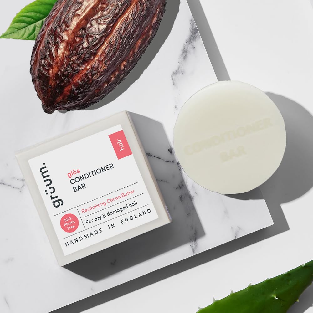 grüum Revitalising Hair Conditioner Bar 50g, SLES, EDTA & Paraben Free Conditioner Bar for Hair Lasts up to 60 Washes - Image 2