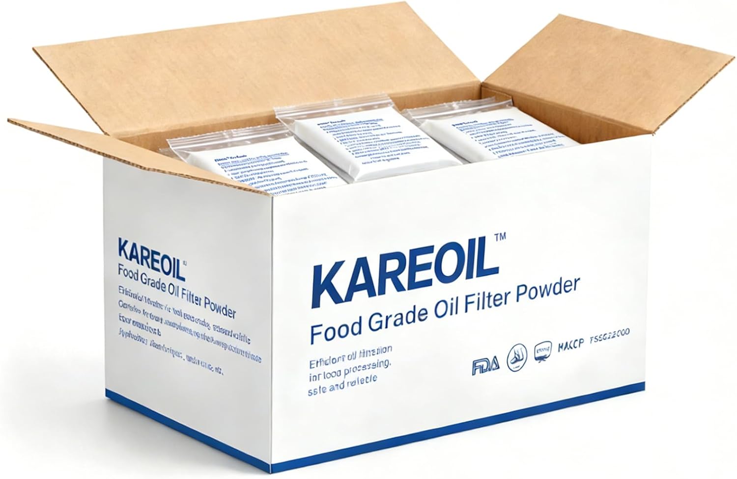 KAREOIL™ Oil Filter Powder, Frying Oil Filtration, Frying Oil Cost-saving, Fryig Oil Polishing, Frypowder