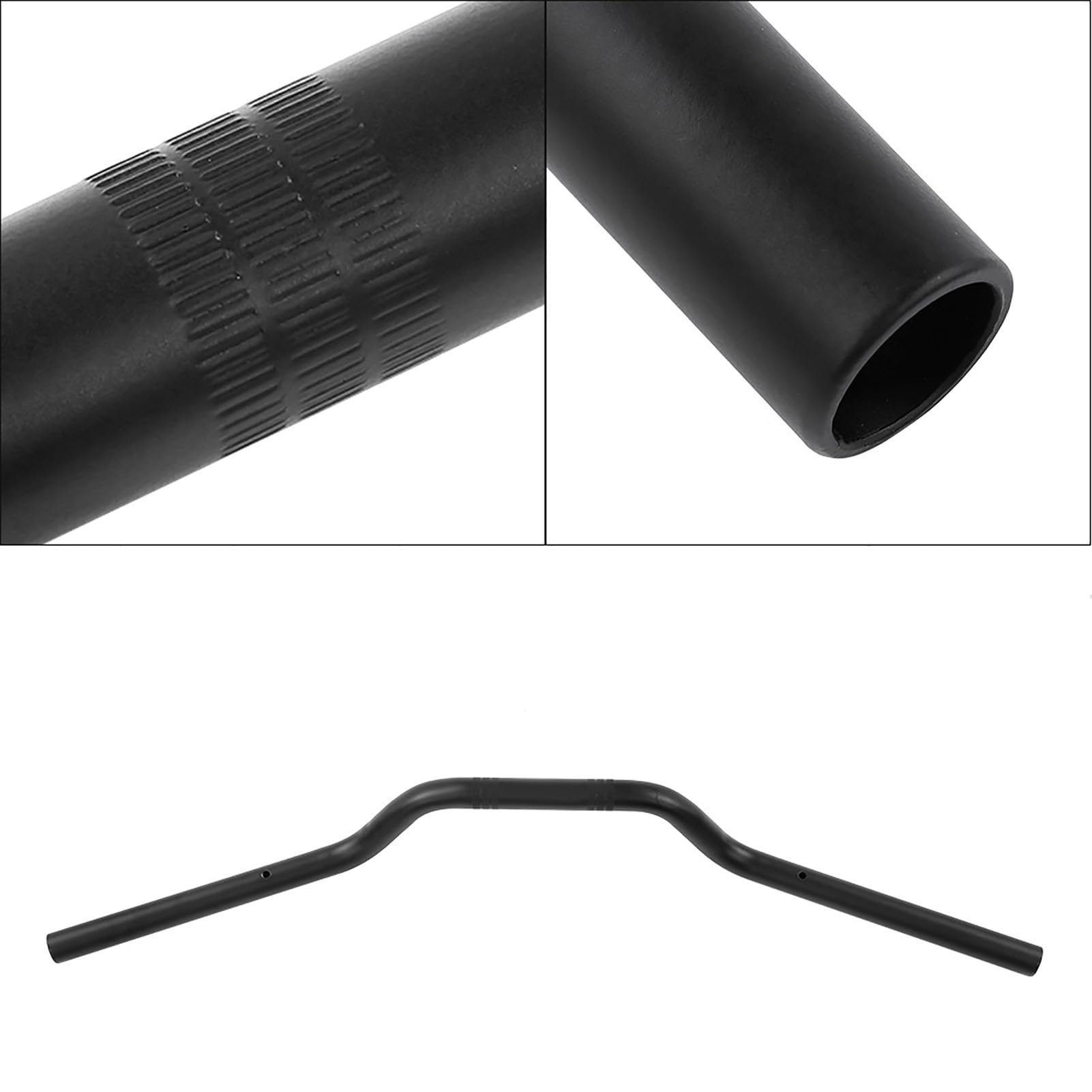 Kierownica Motocyklowa, 22mm Stalowa Kierownica Motocyklowa Tracker Przeciągnij część zamienną (Czarny)