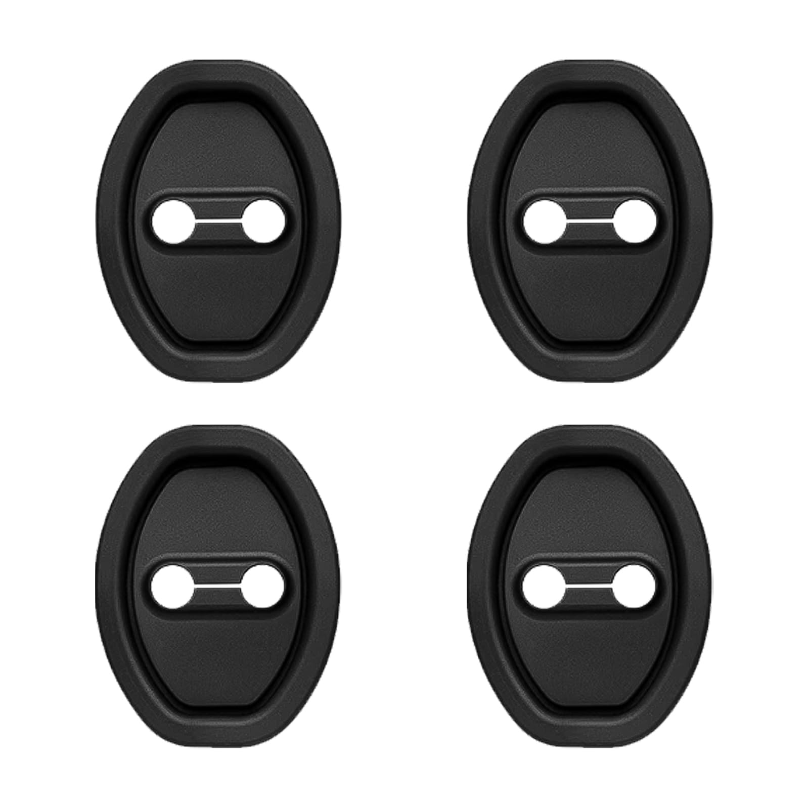 SamWinGear 4PCS Car Door Lock Silicone Cover Sound Dampening Pad Silicone Car Door Latch Lock Cover Strike Protector Universal Latch Guard Slam Stopper Shock Absorber for Interior Auto Gate Latches