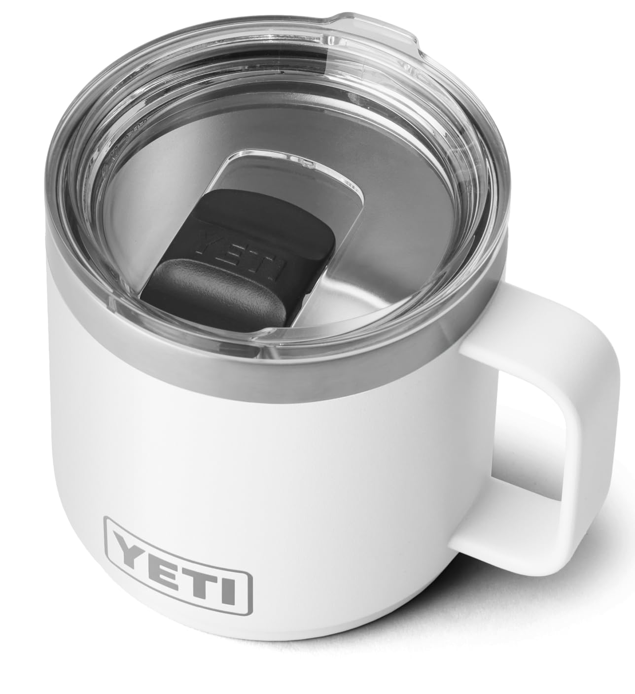 YETIRambler Mug, Vacuum Insulated Stainless Steel Stackable Mug with Magslider Lid, White, 14 oz (414 ml)