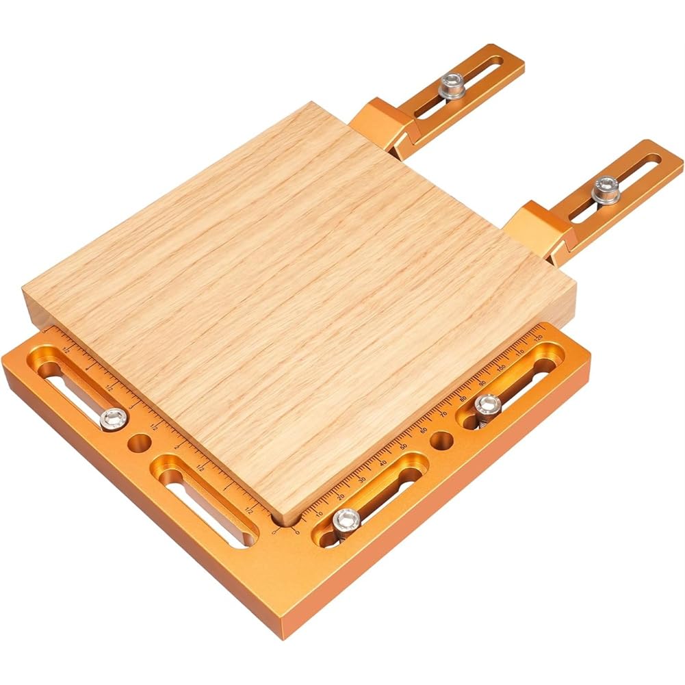 Jnchdghwa Woodworking Fixture with Repeatable Side Clamping- CNC Workpiece Positioning Fixture,for T-Slot& Perforated Tables