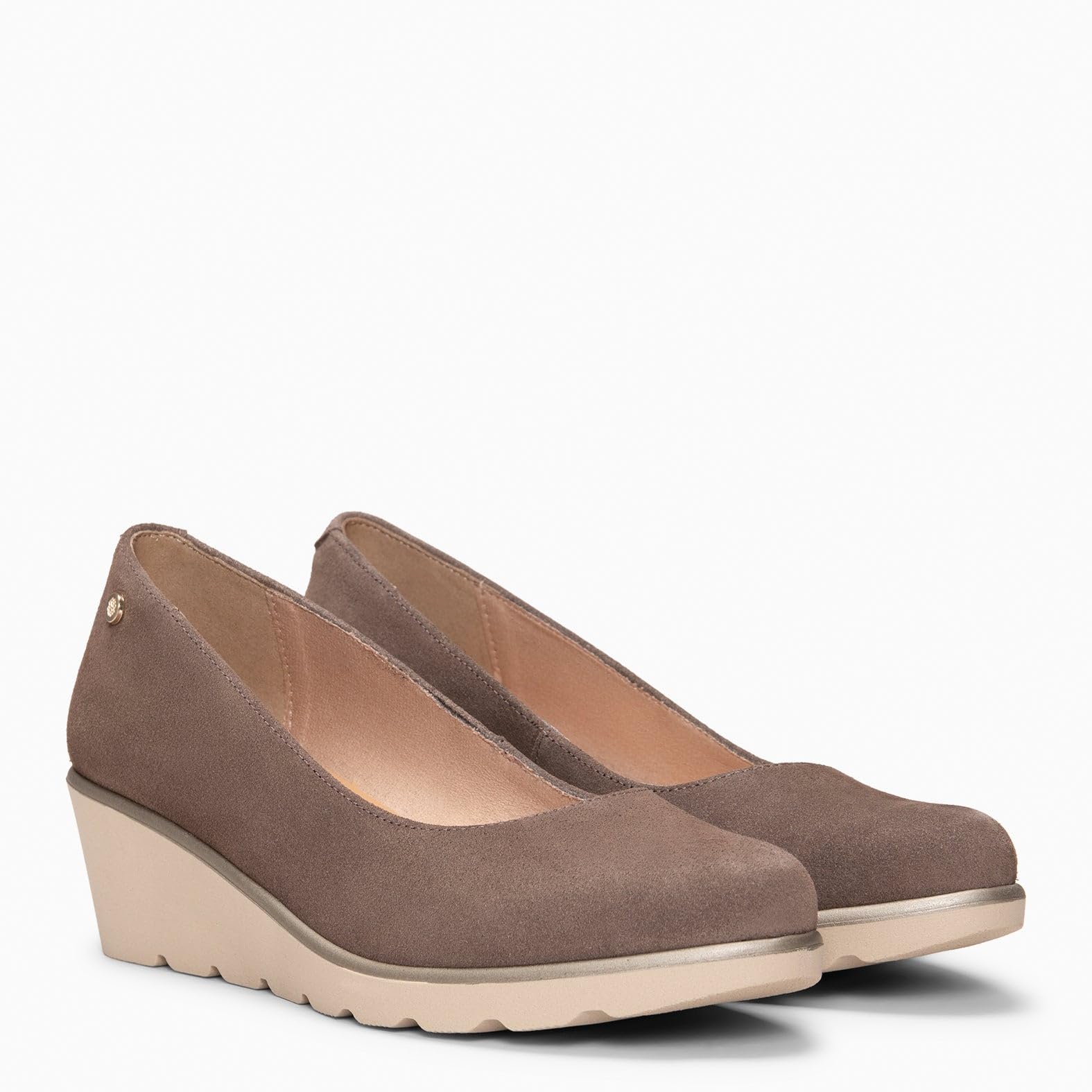 Zapatos de cuña en Piel para Mujer con Plantilla de Gel Fabricado en España