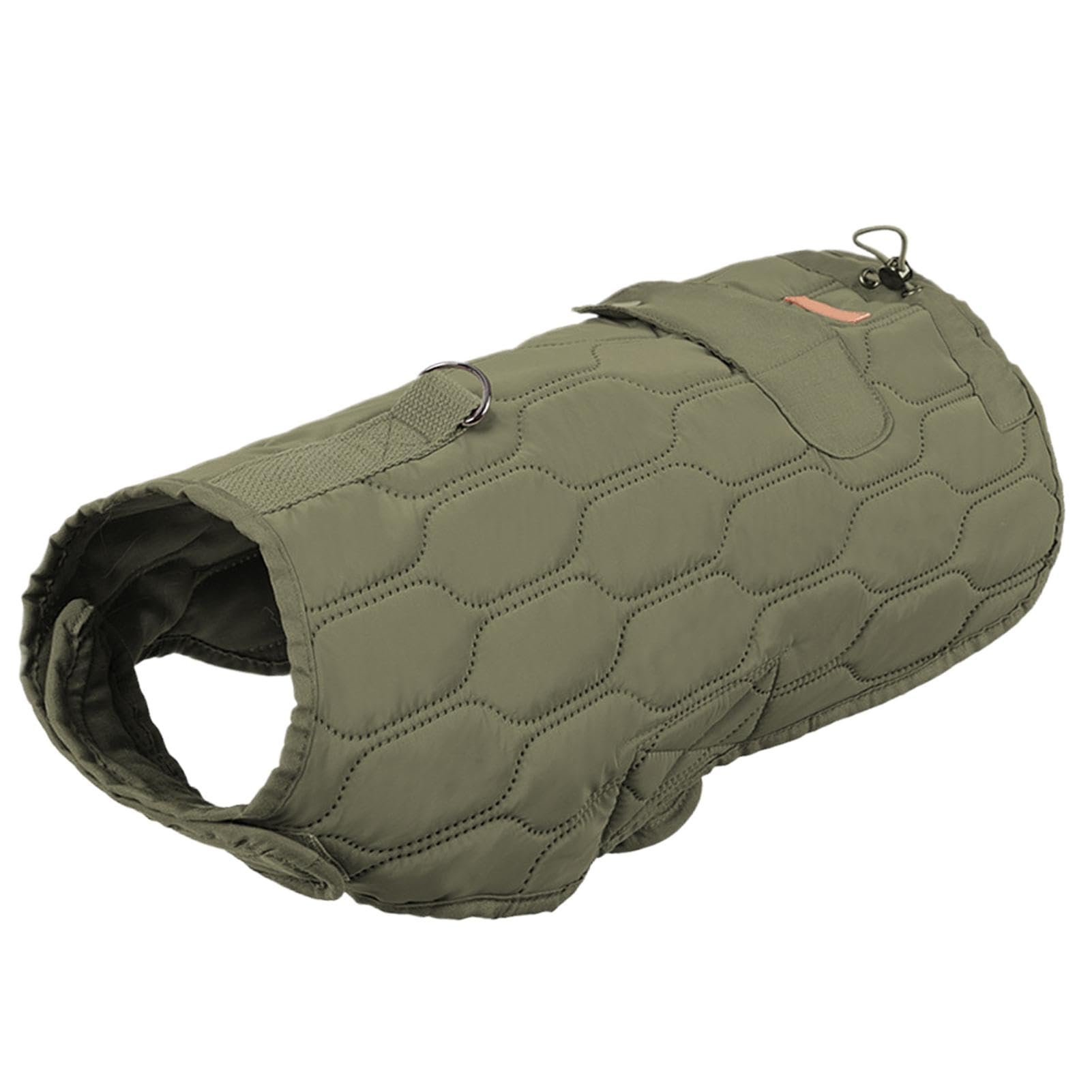 Manteau coupe-vent pour chien avec gilet thermique et attache laisse intégrée