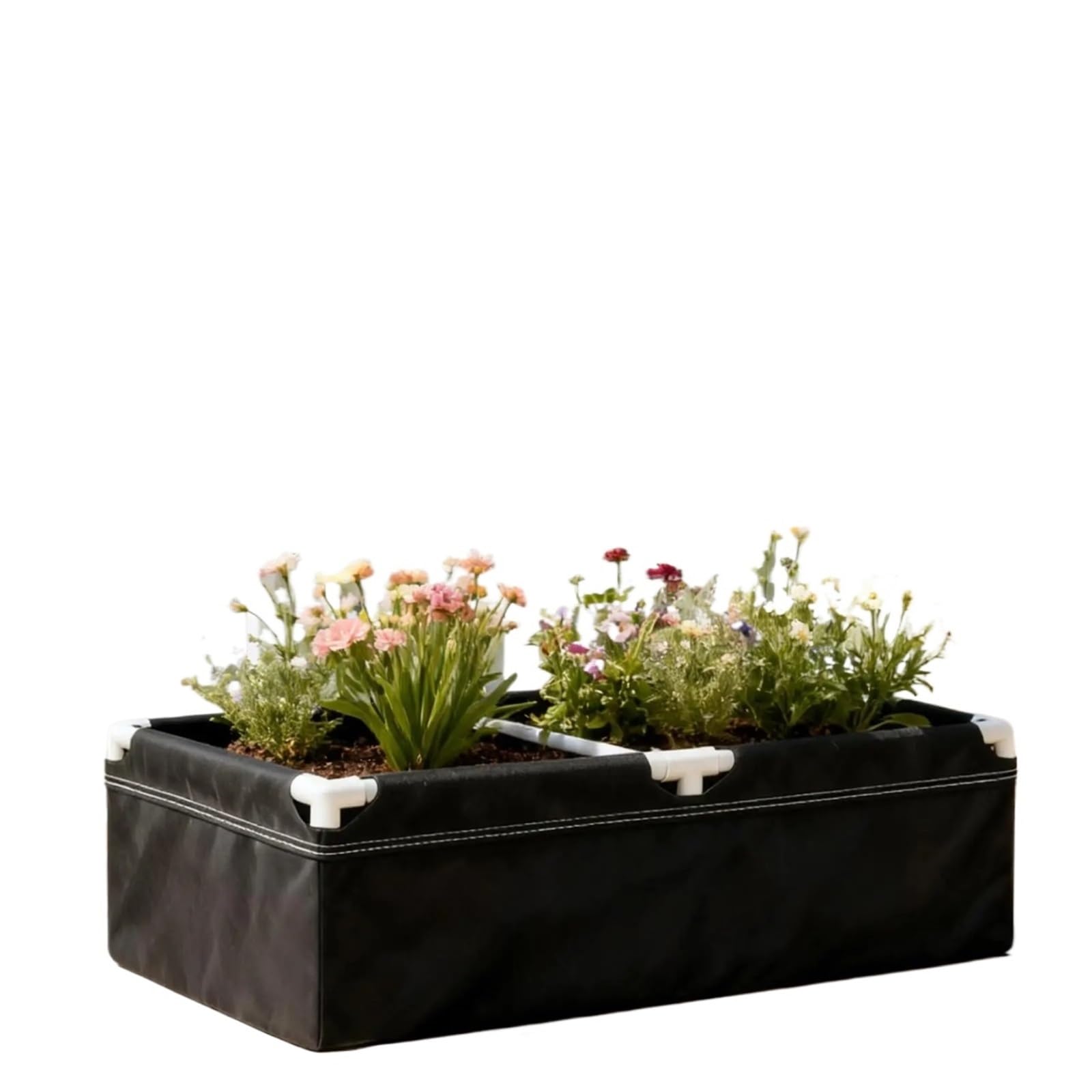 DCUIPG Fabric Plant Raised Bed Rectangular Vegetable Growing Nursery Pot Gardening Beds With Frame For Strawberries for Vegetables