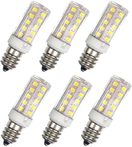 Miniatura 1 de New Galaxy Bombilla LED brillante con base E12, equivalente a bombillas de candelabro de 40 W, blanco cálido 3000 K, paquete de 6
