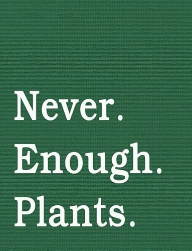 Letrero de jardín con texto en inglés «Never Enough Plants Garden», divertida decoración del hogar, regalos de plantas y mamás, letrero de aluminio de 30 x 40 cm, placa de metal para patio, hombre