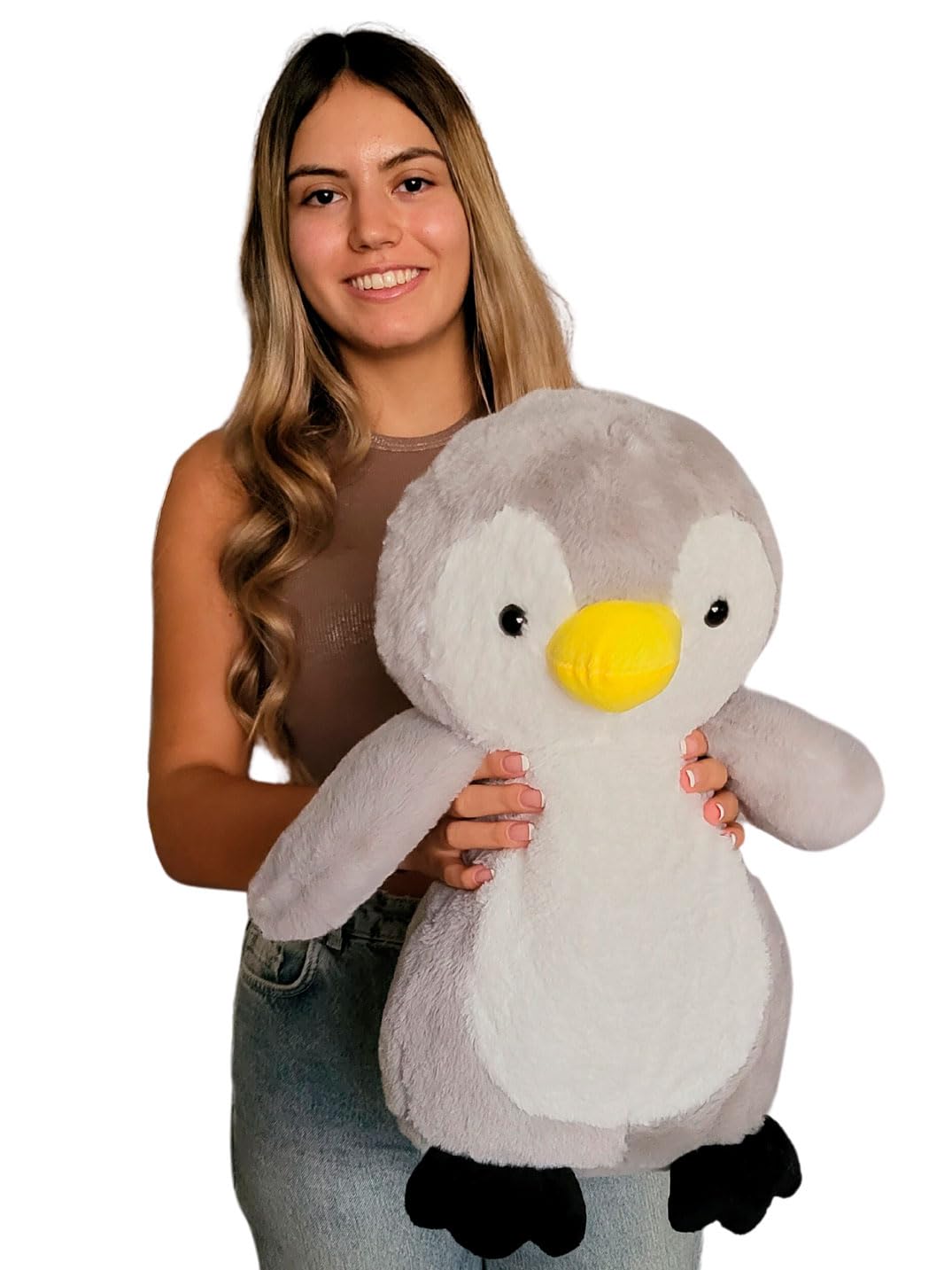 Large Penguin Plush – Cute Design with Very Soft Touch, Eco-Friendly Filled with Recycled Material, Giant Gift for Children, Stuffed Animals (40 cm)