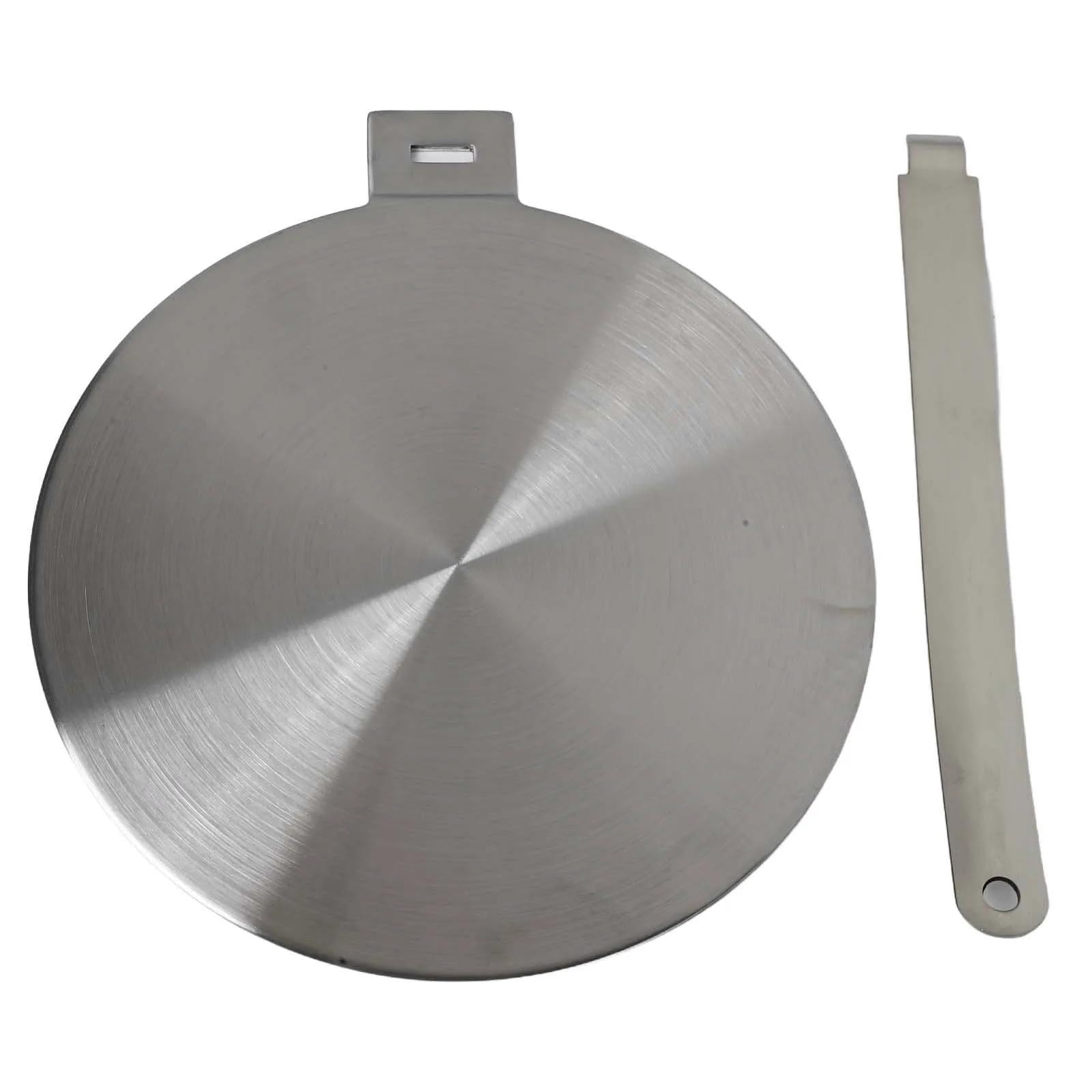 Placa Difusora Calor Acero Adaptador Gas 13/20/24/28cm | Acero Inoxidable,Placa Distribución Calor,Adaptador Cocina,Varios Tamaños,Herramienta Cocina(13cm)