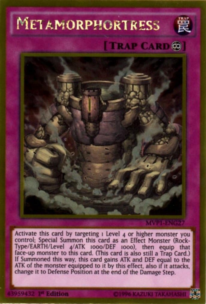 YU-GI-OH! - Metamorphortress (MVP1-ENG27) - The Dark Side of Dimensions Movie Pack Gold Edition - 1st Edition - Gold Rare