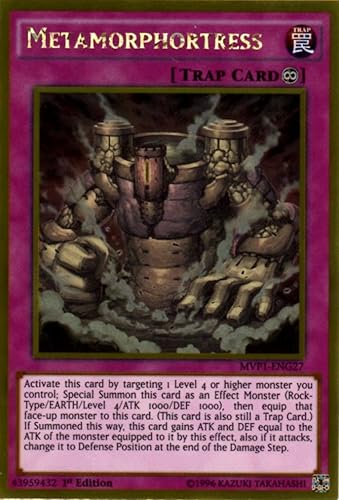 YU-GI-OH! - Metamorphortress (MVP1-ENG27) - El lado oscuro de las dimensiones Paquete de películas Edición Oro - 1ª Edición - Oro Raro