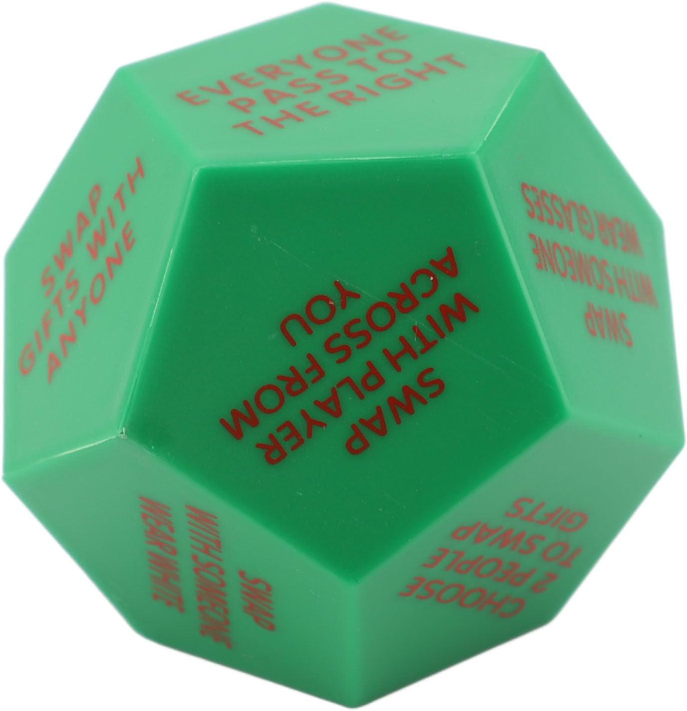 TOPINCN Santa Swap Present Exchange Dice, 12 Different Sides Dice Exchange Dice Game Family Game with Holiday Festival Rules and Instructions for Xmas Game Holiday Party Festival