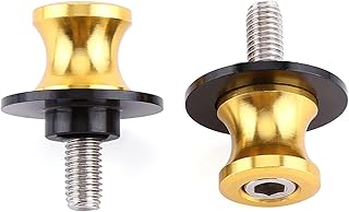 Kadimendium Suporte deslizante CNC, suporte deslizante, bom desempenho, fácil de instalar, não é fácil de desbotar ou enferrujar carretel de braço oscilante CNC carretel de braço oscilante para motocicleta (8 mm dourado)