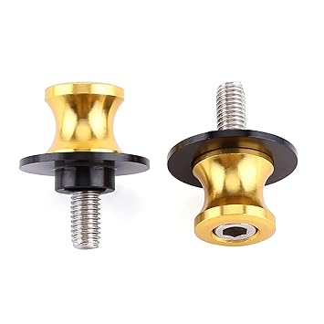 Generic Swingarm Bobbins, Sliders Stand, 6/8/10 mm for Motorcycle(8mm Gold)'